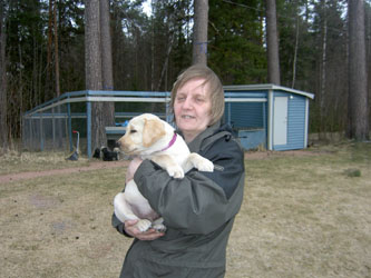 Sophia med Morris (Amore) flyttar till Matfors 22/4 2007