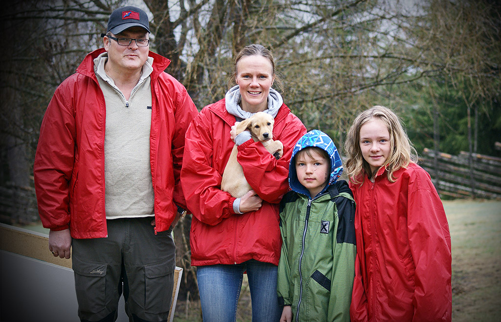 Familjen Lindahl från Östersund med Spirit